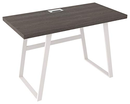 Signature Design by Ashley Dorrinson Modern Farmhouse 47" Home Office Writing Desk, Gray & White