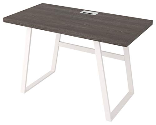 Signature Design by Ashley Dorrinson Modern Farmhouse 47" Home Office Writing Desk, Gray & White