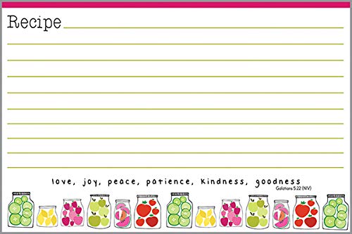 Jar Recipe Cards - with scripture