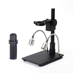 HAYEAR 48MP 2K High Definition HDMI Digital Microscope Camera Set Remote Control 150X C-Mount Lens Adjust Lamp Portable Table Stand for Phone Repair Lab Inspect