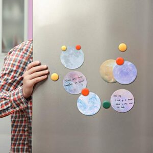 12 Pieces Planet Sticky Notes Earth Moon Sticky Notes Planet Self-Adhesive Notes Cute Self-Stick Memo Pad Notes for School Classroom Office Notebook