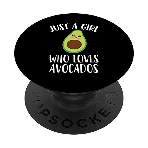 Just a Girl Who Loves Avocados for Women, Girls, PopSockets Swappable PopGrip