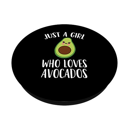 Just a Girl Who Loves Avocados for Women, Girls, PopSockets Swappable PopGrip