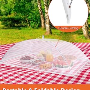 Anpro Food Cover, Food Tent, Pop-up Food Nets, Mesh Food Covers for Outside,Picnic Accessories, Food covers for outside,Reusable and Collapsible, 5 Pack (1 Extra Large-40 Inches,4 Standard-17 Inches)