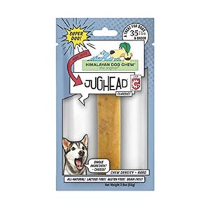 himalayan pet supply jughead super cheese chew insert, 100% natural, long lasting, gluten free, healthy & safe dog treats, lactose & grain free, protein rich, dogs 35 lbs and under, small