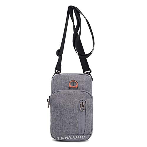 Men Women Workout Cellphone Wasit Purse Small Crossbody Bags Belt Holster Pouch for iPhone 14 Plus 13 12 11 Pro Max XR XS Max Samsung Galaxy S22 Ultra S21 FE S20 FE A53 A33 Pixel 7 (Gray)