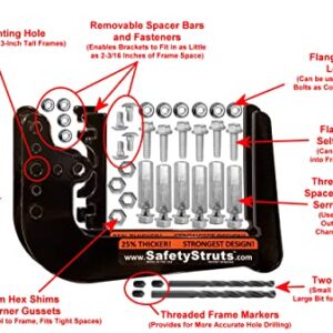 SafetyStruts Heavy Duty RV Bumper Brackets (1SNUHD, Univ-Heavy Duty)