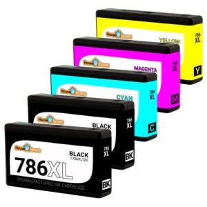 Houseoftoners Remanufactured Ink Cartridge Replacement for Epson 786 XL 786XL for Workforce WF-4630 WF-4640 WF-5110 WF-5190 WF-5620 WF-5690 (2B/1C/1M/1Y, 5PK)