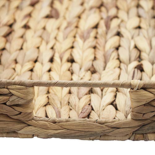 Grass Weaving Tray, Grass Storage Bins for Fruit or Tea,Arts and Crafts. (1) (Tray-A-M)