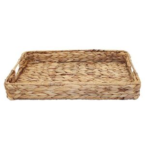 Grass Weaving Tray, Grass Storage Bins for Fruit or Tea,Arts and Crafts. (1) (Tray-A-M)