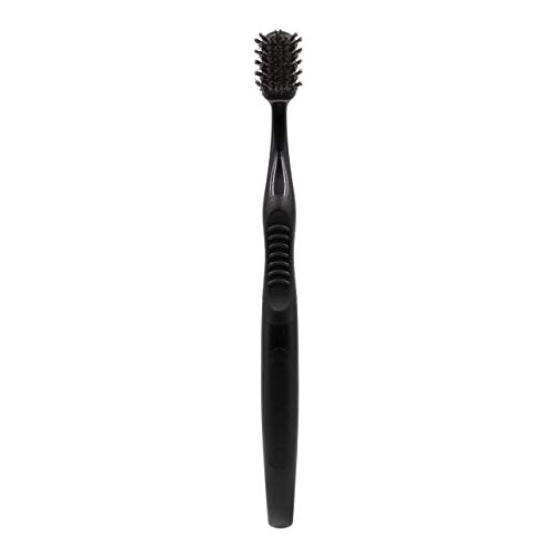 Ooak Toothbrush, Tapered V++Arc Soft Bristles Standard Brush Head 2 Pack - Black