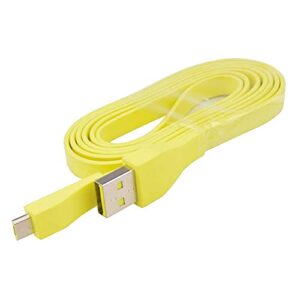 toeasor replacement charger cable cord compatible with logitech ue boom/ue boom 2/ megaboom/miniboom/roll speaker (yellow)