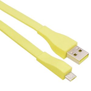 Toeasor Replacement Charger Cable Cord Compatible with Logitech UE Boom/UE Boom 2/ Megaboom/Miniboom/Roll Speaker (Yellow)