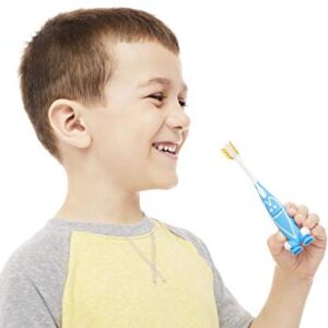 Ooak Kids Toothbrush, Tapered V++Max Bristles, Happy Face 2 Pack - Yellow