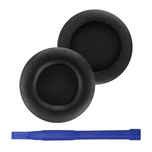 mdr-v700 ear pads replacement earpads memory foam leather ear cushion compatible with sony mdr-v700 z700 v500dj headphones (black)