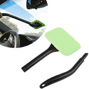 STEVE YIWU Car Window Cleaner, Windshield Cleaning Tool Auto Glass Cleaner Wiper Cars Interior Exterior Window Glass Cleaning Tool, Come with 4 Pads Washer Towel and 30ml Spray Bottle, Use Wet or Dry