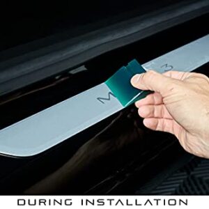 Crystal Shield DIY Door Sill Plate Protector Film Kit for Tesla Model 3 and Model Y 2017-2023 Matte 8 mil Self Healing Paint Protection Film