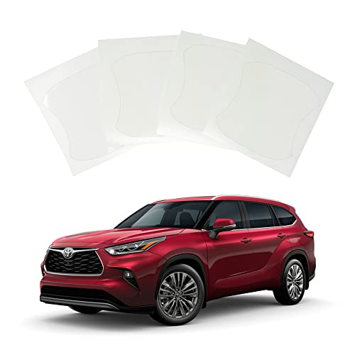 YelloPro Custom Fit Door Handle Cup 3M Scotchgard Anti Scratch Clear Bra Paint Protector Film Cover Self Healing PPF Guard Kit for 2020 2021 2022 Toyota Highlander L, LE, XLE, Limited, Platinum, SUV