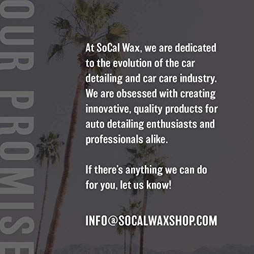 SoCal Wax Shop Liquid Carnauba Wax - Protective Coating Glossy Finish Car Wax and Spot Free Waxing Polish with UV Protection - Car Detailing Products, Cleaning Supplies and Auto Care Accessories…