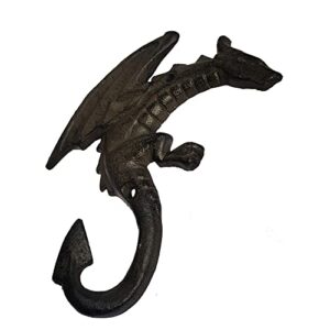 WINTENT Solid Cast Iron Dragon Hook Hanger for Key Coat (Dragon-2)