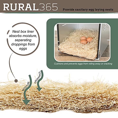 Rural365 Chicken Nest Box Liners 12 Pack - Chicken Coop Bedding, Poultry Supplies Chicken Bedding Nest Liners Chickens