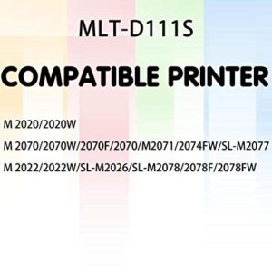 (Pack of 5) Compatible Replacement for Samsung MLT-D111S D111S 111S Toner Cartridge MLTS111S for Used in Printer Xpress M2020 M2020W M2022 M2022W M2024 M2026 M2070 M2070W M2078, by GTS