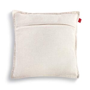 DEMDACO Love Notes XO Soft Cream 16 x 16 Acrylic and Cotton Fabric Throw Pillow