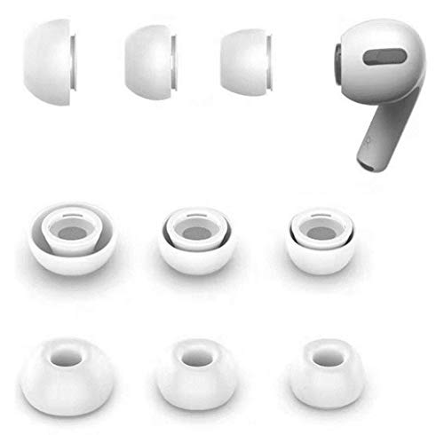 Zotech Replacement 3 Pairs Silicone Ear Tips for Apple Airpods Pro 1st & 2nd Gen (S/M/L)