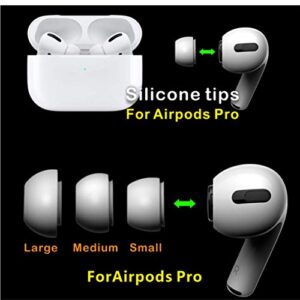 Zotech Replacement 3 Pairs Silicone Ear Tips for Apple Airpods Pro 1st & 2nd Gen (S/M/L)