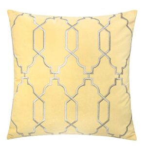 homey cozy 81057-katherine accent pillow, single, yellow