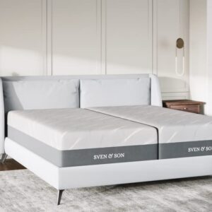 Sven & Son King Hybrid Mattress 14" Bamboo Charcoal and Luxury Cool Gel Memory Foam, Motion ISOLATING Springs, Designed in USA(King, Mattress Only 14")