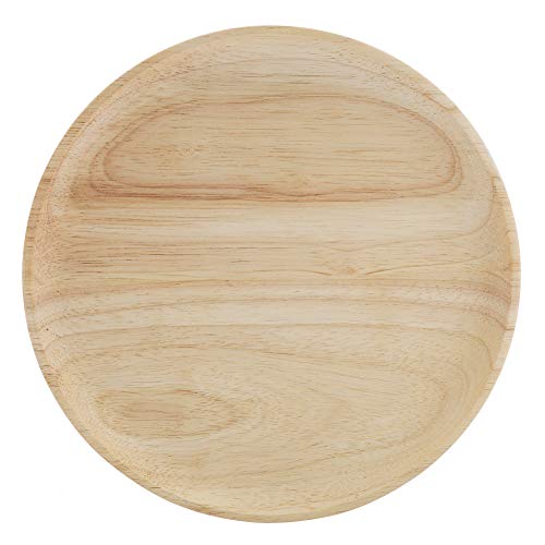 Wooden Serving Tray, Elegant Round Wood Tea Tray Sushi Snacks Fruits Serving Plate Dish for Home Restaurant tray basket Wooden Tea Tray(Diameter12.5cm)