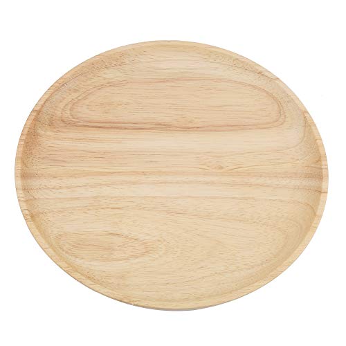 Wooden Serving Tray, Elegant Round Wood Tea Tray Sushi Snacks Fruits Serving Plate Dish for Home Restaurant tray basket Wooden Tea Tray(Diameter12.5cm)