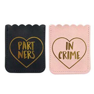 SARINA Partners in Crime Cell Phone Wallet, Phone Card Holder- for All Devices