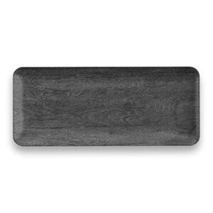 tarhong faux real blackened wood tray, 17.8" x 7.5", 17.8" x 7.5", melamine