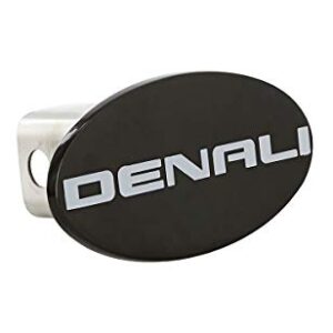 Denali Wordmark GMC Black Finish Trailer Hitch Cover Plug 2 Inch Post