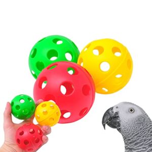 Bonka Bird Toys 2169 Pk3 2.75" Foraging Balls Foot Talon Craft Part Bird Toy Cockatiel Parakeet Pet