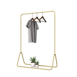 antirust iron clothes rail,modern simple garment hanging display,fashion elegant, solid/golden / 150cm