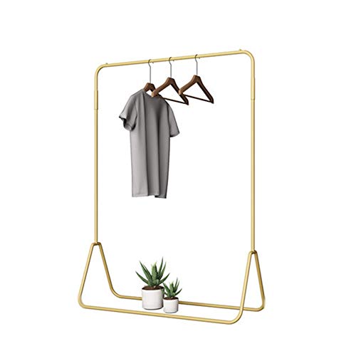 Antirust Iron Clothes Rail,Modern Simple Garment Hanging Display,Fashion Elegant, Solid/Golden / 150cm