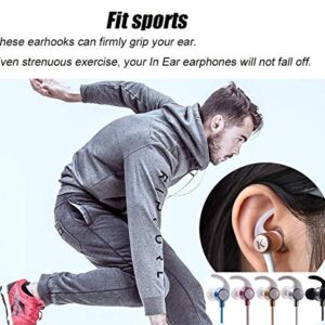 3 Pairs (M) Rubber Sports Earbuds Wingtips Ear Fins Stabilizer Earhook 3 Pairs (LMS) Eartips Silicone Replacement Earbuds Tips Compatible for Beats Flex Beats X Sony Jvc More in Ear Earpone