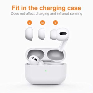 Link Dream 12 Pieces Replacement Ear Tips for AirPods Pro/AirPods Pro 2 Silicon Ear Buds Tips with Portable Storage Box (S/M/L) (6 Pairs)