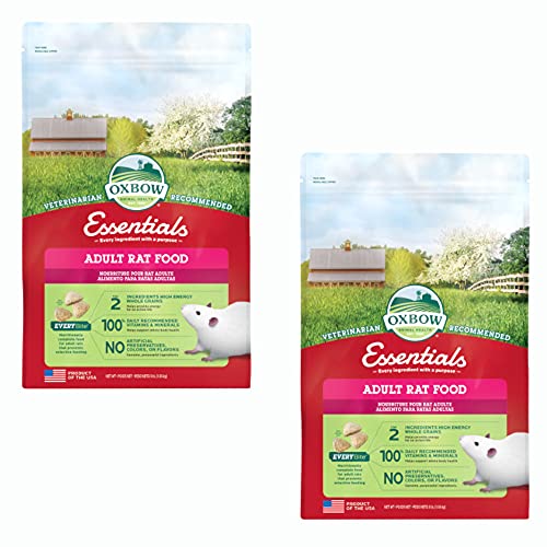 ESSENTIALS Oxbow Animal Health Adult Rat 3 Pound Bag. (2 Pack)