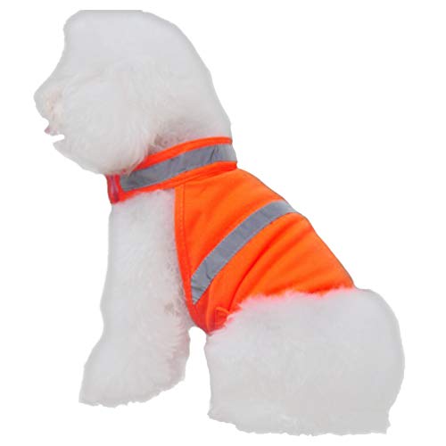 POPETPOP Dog Reflective Safety Vest High Visibility Breathable Dog Summer Clothes for Walking Running Hiking, for Small Dogs