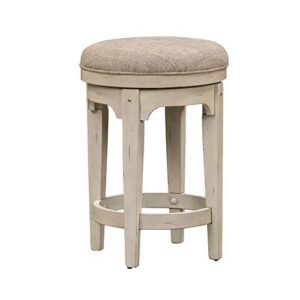 Liberty Furniture INDUSTRIES Morgan Creek 4 Piece Set (1-Console 3-Stools), Antique White