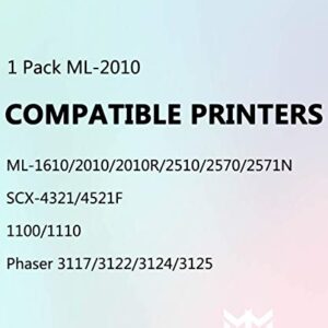 MM MUCH & MORE Compatible Toner Cartridge Replacement for Samsung 2010D3 ML-2010D3 2010 High Yield to use for ML-2010 ML-2010R ML-2510 ML-2570 ML-1610 ML-2571N SCX-4521F 4321 Printers (1-Pack)