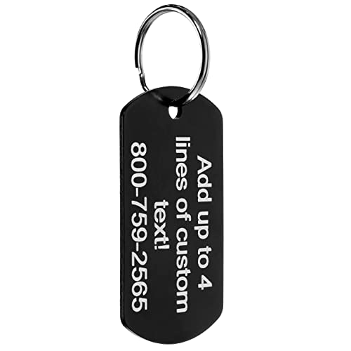 Providence Engraving Pet ID Tags in 8 Shapes, 8 Colors, and Two Sizes - Personalized Dog and Cat Tags with 4 Lines of Customizable Text