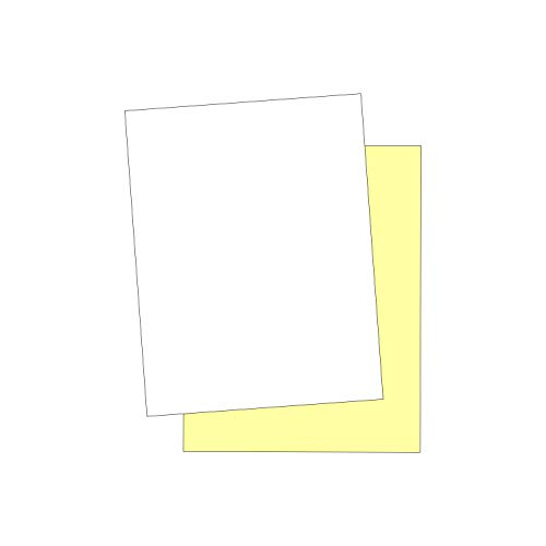 "Plain" Collated Color Paper (Not Carbonless) for Laser and Ink Jet Printers (Pack of 500 Sheets 2 Part)