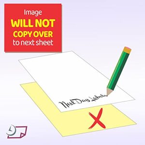 "Plain" Collated Color Paper (Not Carbonless) for Laser and Ink Jet Printers (Pack of 500 Sheets 2 Part)