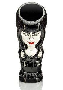 geeki tikis elvira mistress of the dark mug | official elvira collectible tiki style ceramic cup | holds 20 ounces