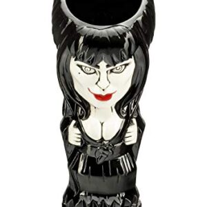 Geeki Tikis Elvira Mistress of the Dark Mug | Official Elvira Collectible Tiki Style Ceramic Cup | Holds 20 Ounces